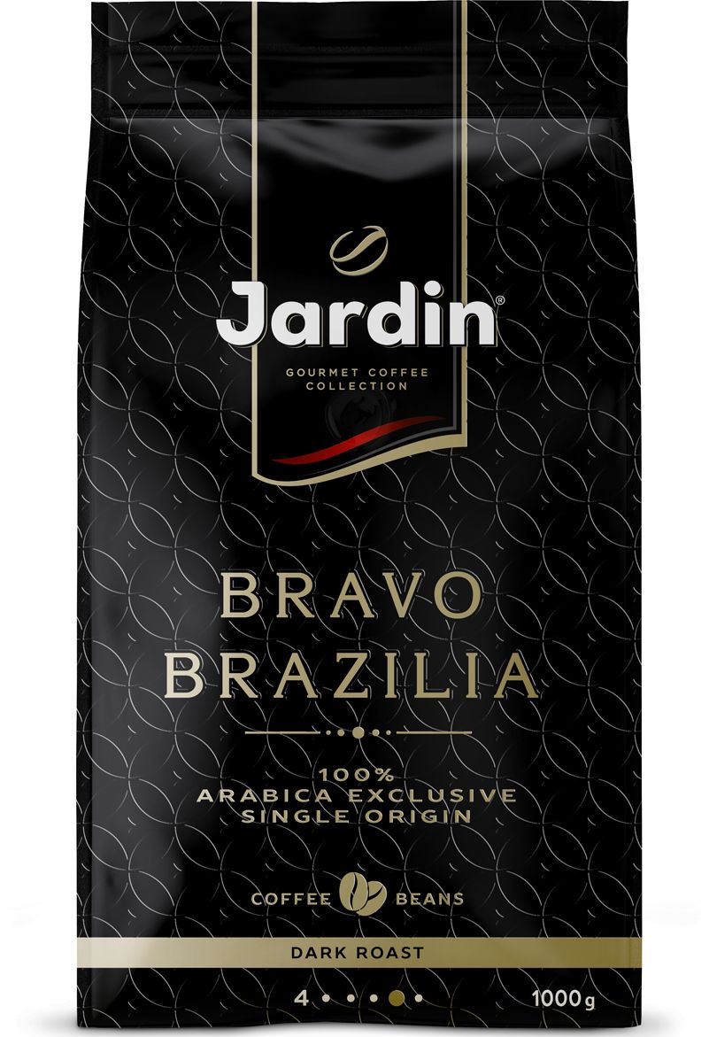 Купить Кофе в зернах Bravo Brazilia, 1 кг, Jardin в Кофе24.Ру с ...