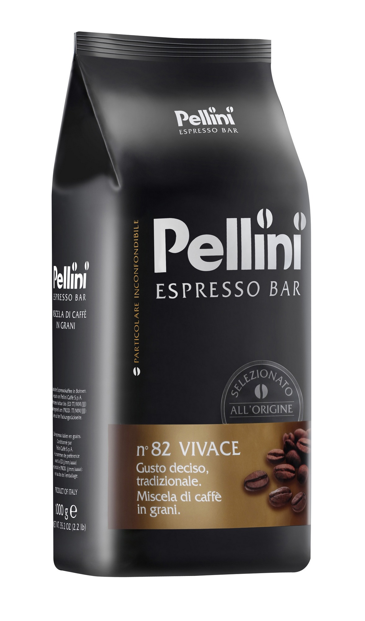 Купить Кофе в зернах №82 VIVACE, 1 кг, Pellini в Кофе24.Ру с доставкой ...