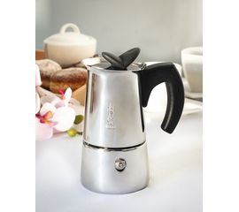 Гейзерная кофеварка MUSA RESTYLING на 6 чашек 360 мл, стальная, нержавеющая сталь, Bialetti, фото 1