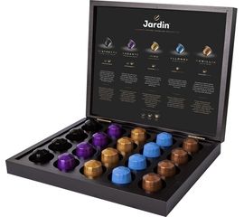 Подарочный набор кофе в капсулах Nespresso, 5 вкусов, в деревянной шкатулке, 20 шт., Jardin, фото 1