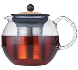 Чайник заварочный ASSAM с фильтром 1 л, пробковый, Bodum, фото 1
