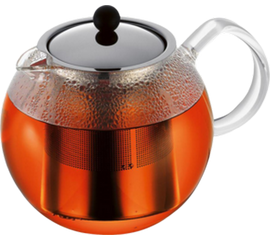 Чайник заварочный с прессом Assam 1.5 л, хром, Bodum, фото 1