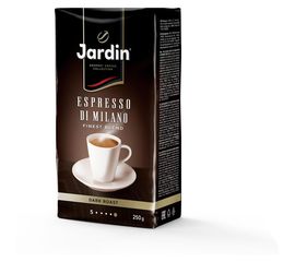 Кофе молотый Espresso di Milano, вакуумный пакет 250 г, Jardin, фото 1