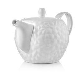Чайник заварочный Crystal, 780 мл, белый, фарфор, Walmer, фото 1