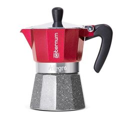 Гейзерная кофеварка Aeternum Allegra Petra Rouge R, 5692, на 3 чашки, Bialetti, фото 1