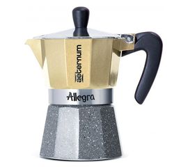 Гейзерная кофеварка Aeternum Allegra Petra Platino R, 5686, на 6 чашек, Bialetti, фото 1