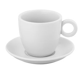 Кофейная пара Cheer, 200 мл, белая, фарфор, фото 1