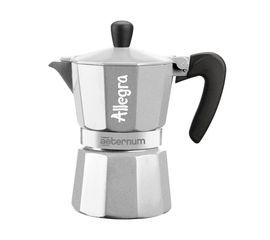 Гейзерная кофеварка Allegra Silver R, 6015, на 3 чашки, Bialetti, фото 1