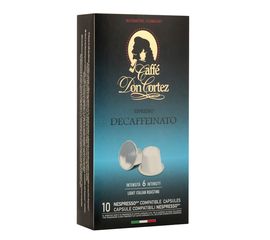 Кофе в капсулах DON CORTEZ (N) DECAFFEINATO, 10 шт., Carraro, фото 1