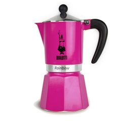 Гейзерная кофеварка Rainbow, 5013, на 6 чашек, фуксия, Bialetti, фото 1