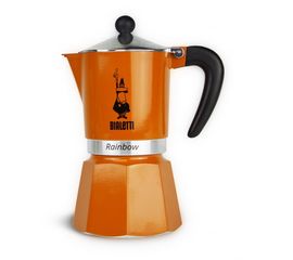 Гейзерная кофеварка Rainbow, 4992, на 3 чашки, оранжевая, Bialetti, фото 1