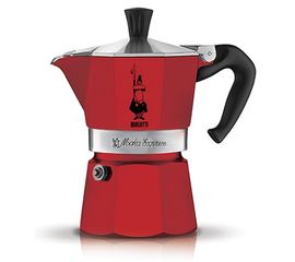 Гейзерная кофеварка Moka Express Rossa, 4942, на 3 чашки, коробка, Bialetti, фото 1