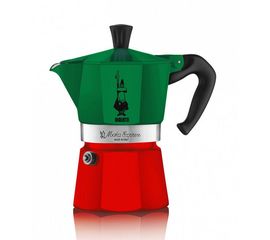 Гейзерная кофеварка Moka Express Tricolore, 5323, на 6 чашек, коробка, Bialetti, фото 1