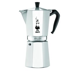 Гейзерная кофеварка MOKA EXPRESS на 18 чашек 720 мл, черная/серебро, алюминий, Bialetti, фото 1