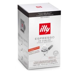 Кофе в чалдах сильной обжарки, 18 монодоз, 125 г, Illy, фото 1