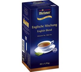 Чай черный пакетированный Английская смесь, 25х1.75 г, Messmer, фото 1