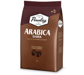 Кофе в зернах Arabica Dark Roast, 1 кг, Paulig, фото 1