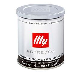 Кофе молотый сильной обжарки, 125 г, Illy, фото 1
