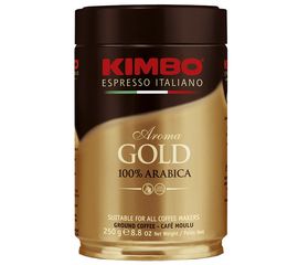 Кофе молотый Gold Arabica, 250 г, ж/б, KIMBO, фото 1
