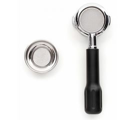 Бездонный портафильтр XMC013,  57 мм, нержавеющая сталь/пластик, Lelit, фото 1