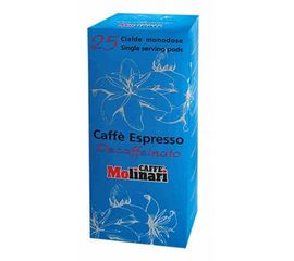 Кофе в чалдах Decaffeinato, порционный, 100% арабика, картонная упаковка 7г.х25шт., Molinari, фото 1