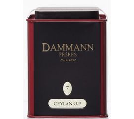 Чай черный №7 Цейлон О.Р., жестяная банка 100 г, Dammann, фото 1