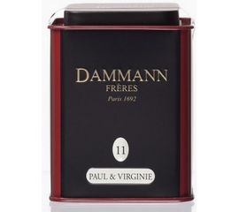 Чай черный ароматизированный №11 Поль и Вирджиния, жестяная банка 100 г, Dammann, фото 1