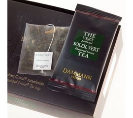 Чай зеленый Зеленое Солнце, картонная коробка 2х24 шт., 48 г, Dammann, фото 1