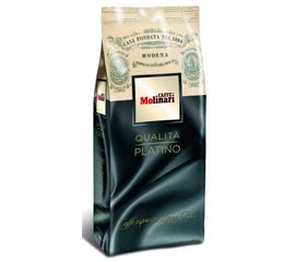 Кофе в зернах Platino, 70% арабика/30% робуста, пакет 1 кг, Molinari, фото 1