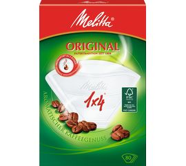 Фильтры бумажные для заваривания кофе Original, 1х4/80, белые, Melitta, фото 1