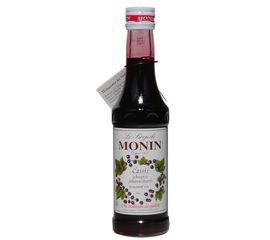 Сироп ”Черная смородина”, 50 мл, d3 см, h13.5 см, стекло, Monin, фото 1