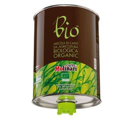 Кофе в зернах Bio Organic, 100% арабика, жестяная банка 3 кг, Molinari, фото 1