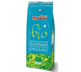 Кофе молотый Био Органик, без кофеина, пакет 0.25 кг, Molinari, фото 1