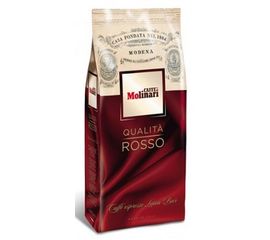 Кофе в зернах Rosso, 70% арабика/30% робуста, пакет 1 кг, Molinari, фото 1