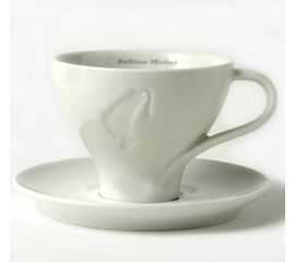 Чашка чайная с блюдцем, слоновая кость, Julius Meinl, фото 1