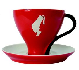 Чашка чайная с блюдцем, 180 мл, красная, Julius Meinl, фото 1