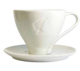 Чашка с блюдцем для капучино, слоновая кость, Julius Meinl, фото 1