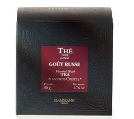 Чай черный Gout Russe «Русский вкус», картонная коробка 2х25 шт., 50 г, Dammann, фото 1