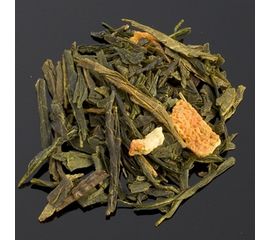 Чай зеленый ароматизированный «Зеленое Солнце»/Thè Vert Melange Soleil Vert, вак.пакет 1 кг, Dammann, фото 1