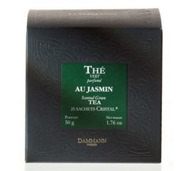 Чай зеленый The Vert au Jasmin «Зеленый чай с жасмином», картонная коробка 2х25 шт., 50 г, Dammann, фото 1