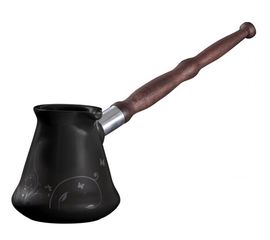 Керамическая турка с декором Ibriks, 240 мл, черная, Ceraflame, фото 1