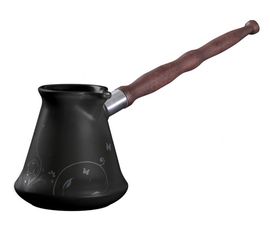 Керамическая турка с декором Ibriks, 350 мл, чёрная, Ceraflame, фото 1