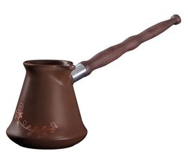 Керамическая турка с декором Ibriks, 350 мл, цвет шоколад, Ceraflame, фото 1