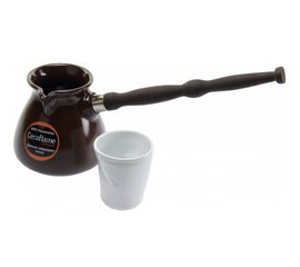 Керамическая турка Ibriks NEW, 350 мл, цвет шоколад, Ceraflame, фото 1