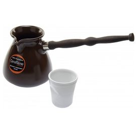 Керамическая турка Ibriks NEW, 500 мл, цвет шоколад, Ceraflame, фото 1