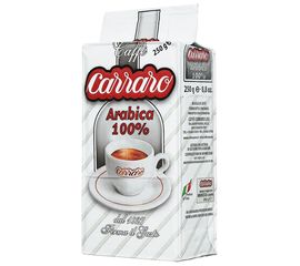 Кофе молотый Arabica 100%, вак.уп. 250 г, Carraro, фото 1