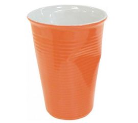 Стаканчик мятый керамический Mondo Ceram, 240 мл, оранжевый, Ceraflame, фото 1