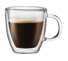 Набор термокружек Bistro, 2 шт., 310 мл, прозрачные, стекло, Bodum, фото 1