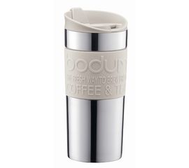 Кружка дорожная Travel, 350 мл, белая, пластик, Bodum, фото 1