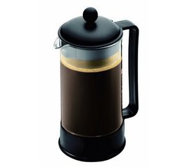 Френч-пресс Brazil, 1 л, черный, стекло/пластик, Bodum, фото 1